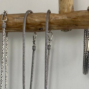 Mens Silver Chain Necklace - Snake Link