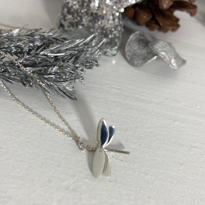 Ladies Sterling Necklace | Dragonfly Pendant | Sterling Silver 925 Dragonfly on a Chain | Gifts for Her | Womans Necklace