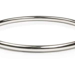 Bracciale rotondo in argento sterling 3mm Solid Plain Stacker Slave Golf