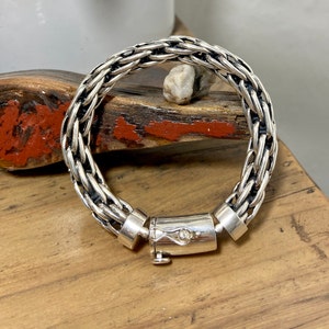 Mens Silver Multi Link Bracelet Solid Sterling Silver