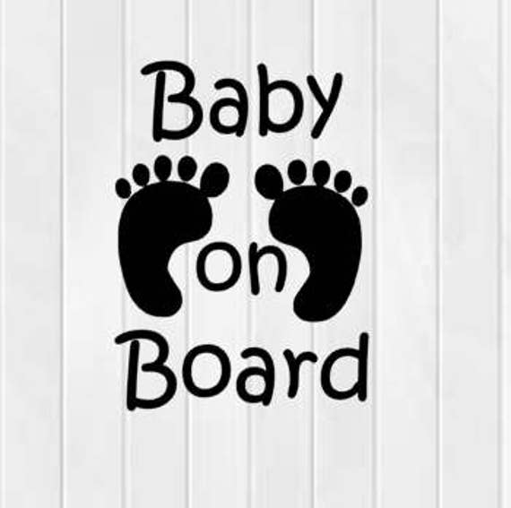 Download Baby on board svg-dxf file-eps file-jpg file Cut | Etsy