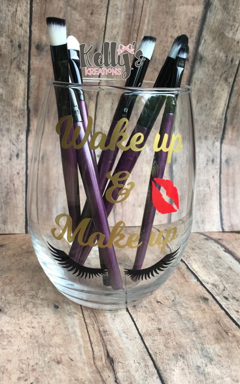 Makeup Brush Cupwake up and Make Up Make up Brush Holder Etsy