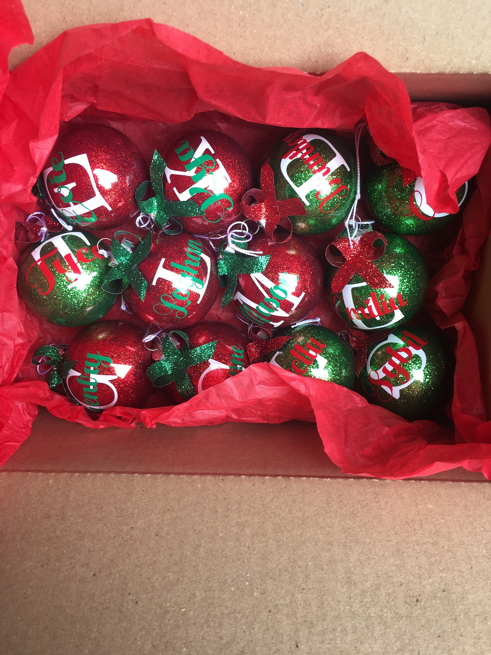 Personalized Christmas Ornaments Name Ornaments Kids Etsy