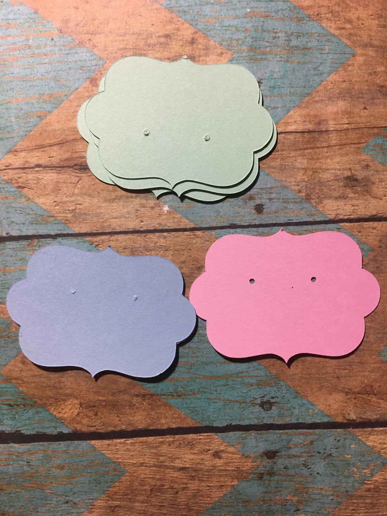 Earring display cardscardstock earring holdersjewelry Etsy