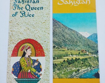 Pakistán. Dos folletos. Publicidad. Pakistán