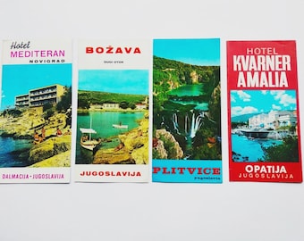 Yugoslavia Set of 4 booklets Advertising Tourism Hotel Югославия Jugoslavija