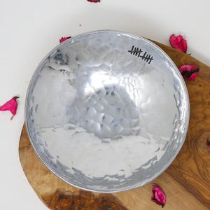 Hammered Aluminum Trinket Bowl: 10th Anniversary Gift