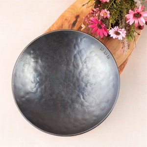 Large Iron bowl with personalized message - 6th Wedding Anniversary Gift - Hand forged Iron gift for Husband - Custom catch all bowl