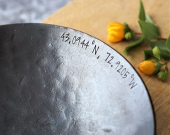 IJzeren jubileum, gepersonaliseerd 6e huwelijkscadeau voor man, 6-jarig jubileum voor vriend, aangepast cadeau voor vrouw, Catch All Bowl voor vrouw