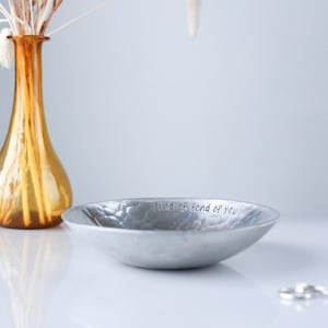 Personalized 10th Anniversary Aluminum Bowl: Hand-Forged Catch-All Dish image 13