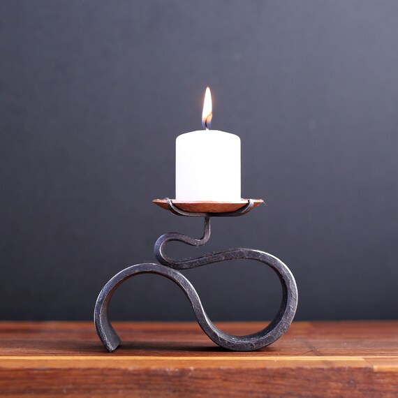 Candle Holder Iron and Copper Hand Forged 6th 7th Anniversary Gift copper  Sconce for Tea Light Holder for Votive Candle Decorative -  Canada