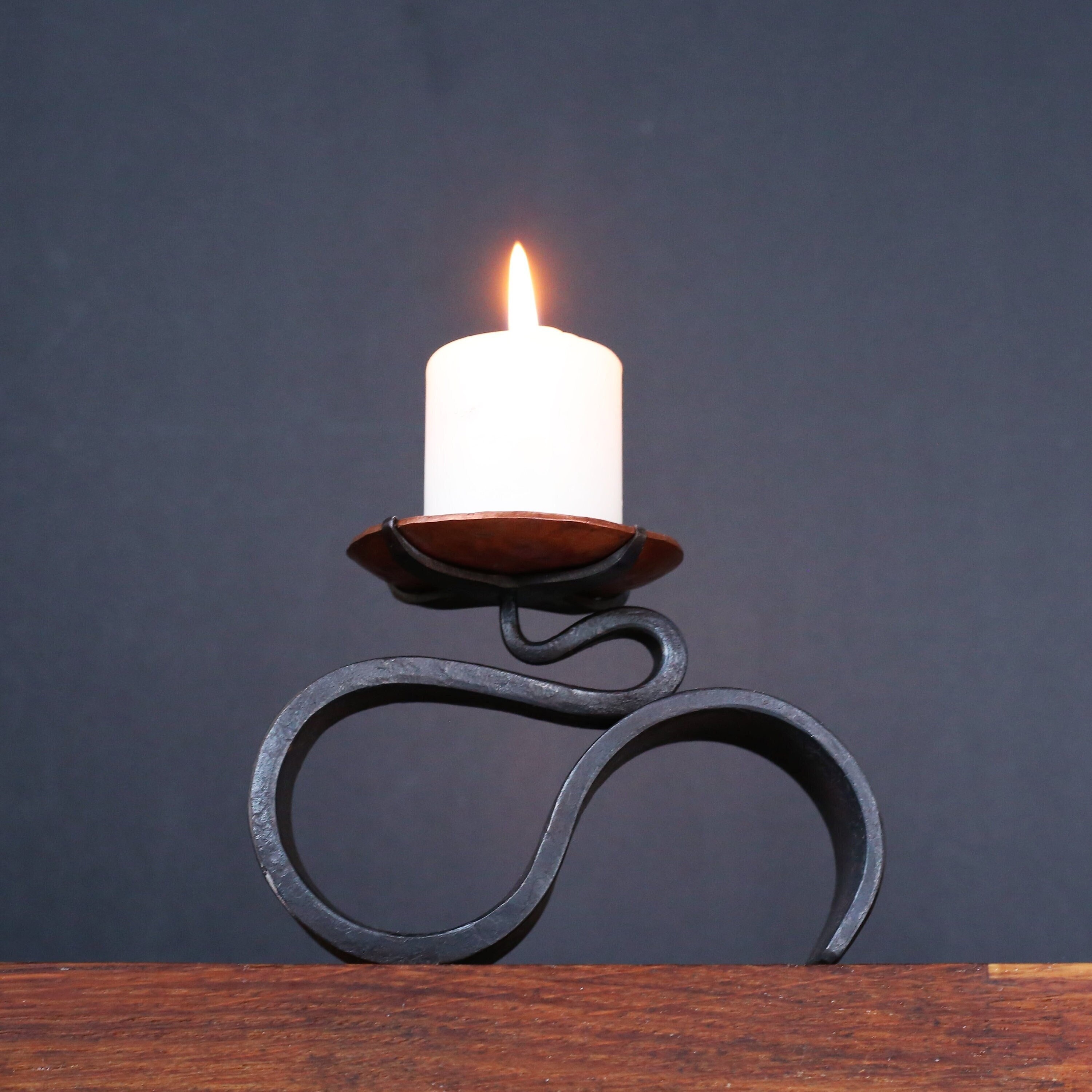 Candle Holder Iron and Copper Hand 6th 7th Etsy UK