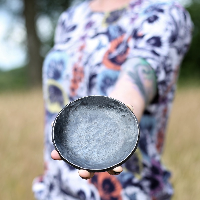 6th Anniversary Dish, Iron Wedding Gift, Ready to Ship 6 Tally Mark / VI Roman Numerals / Minimal Design, Romantic Gift image 9