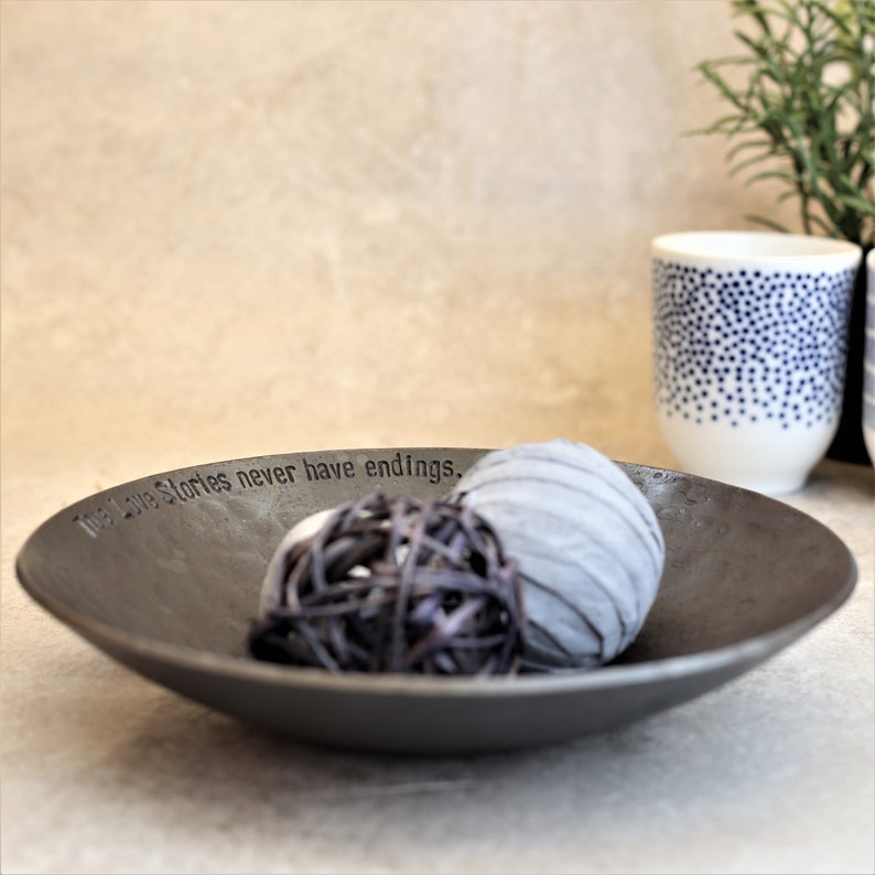 Large Iron Bowl 6th Anniversary gift for Husband Etsy