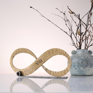 Bronze Infinity Knot Sculpture: 8th Anniversary Eternal Love Bronze Gift