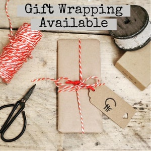 Gift wrapping and Gift Message option available at the checkout.