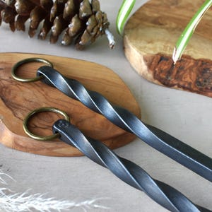 6th Anniversary Gift, Iron Twist Poker Hand Forged.