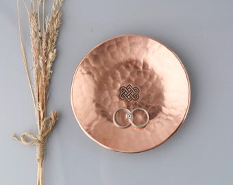 Hammered Copper Anniversary Dish, 9th Anniversary Gift