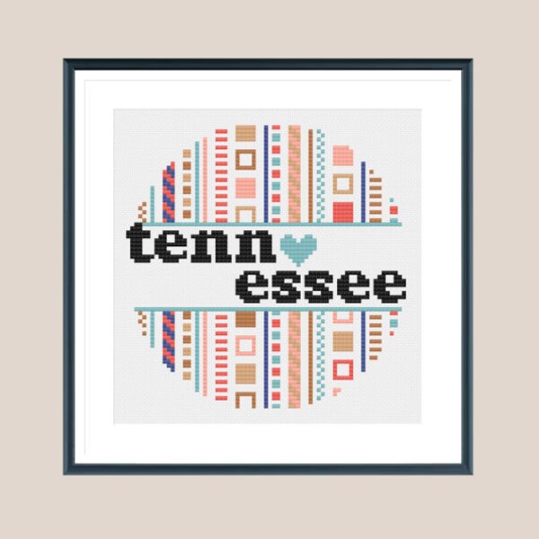 Cross Stitch Tennessee Etsy