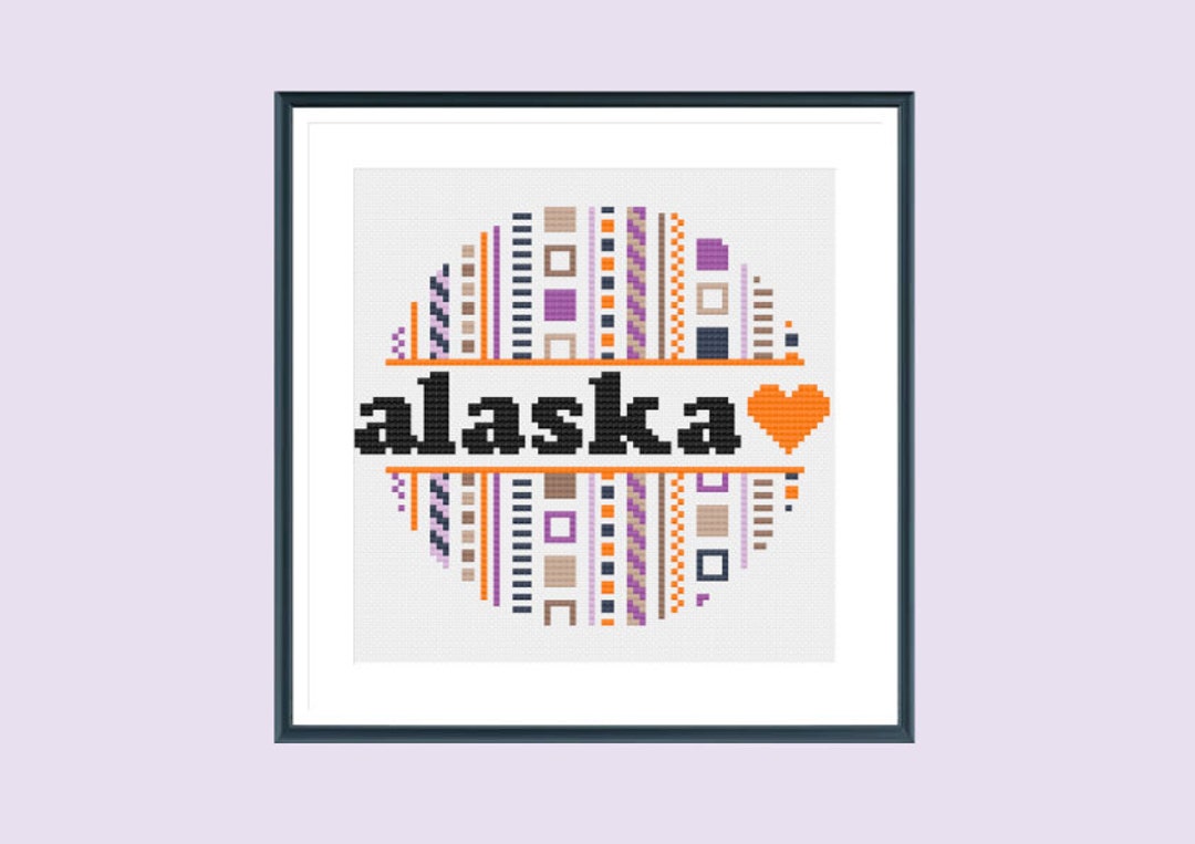 Alaska Cross Stitch Pattern Counted Cross Stitch Instant Etsy