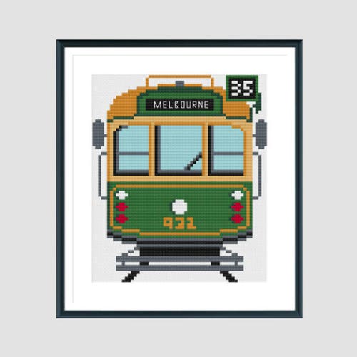 Cross Stitch Pattern Modern Cross Stitch Pattern Melbourne Etsy Australia