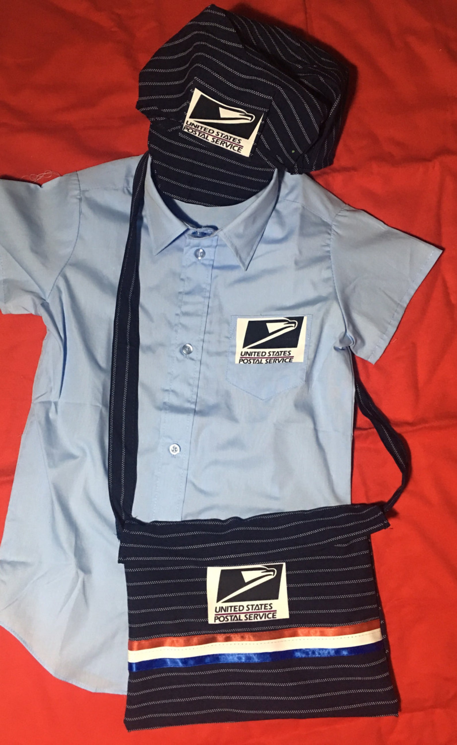Mailman Costume Boy Costume Pretend 3pcs Children Cosplay Etsy