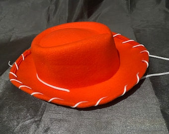 Red cowgirl or cowboy hat inspired by Jessy and woody for children or toddler - fast shipping