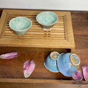 Unique handmade sake/Soju cups (2 pieces)