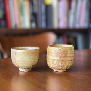 Handmade ceramics sake cups (2 pieces)