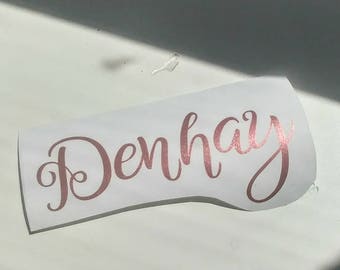 Wedding name, Glitter Name Decal, Wine Glass Names, Wine Club Decal, Custom Name Sticker, Name Decal, Vinyl Name Sticker, Custom Vinyl Decal