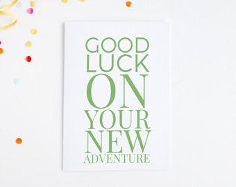 religious best wishes for new job Good Luck On Your New Adventure Good Luck Card New Job Card Moving Card Leaving Job Card Retirement Card New Beginnings Moving Away Gift