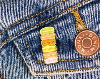 Macaron Enamel Pin Macaron Hard Enamel Pin Foodie Gift Macaron Lapel Badge Bakery Graduation Gift Macaron Lover Gift Macaron Hard Enamel Pin