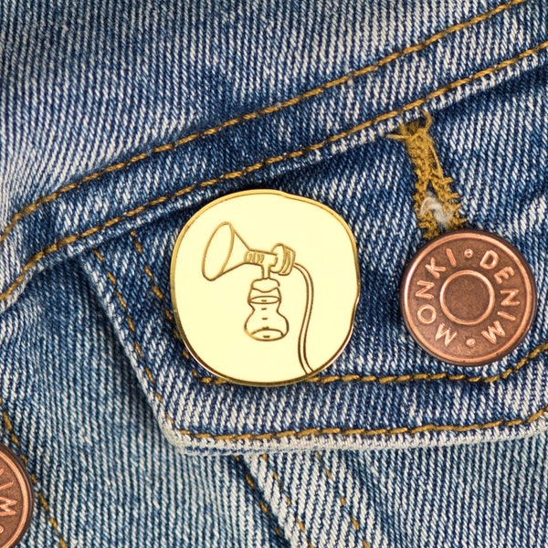 Breast Pump Enamel Pin Badge - New Mom Gift