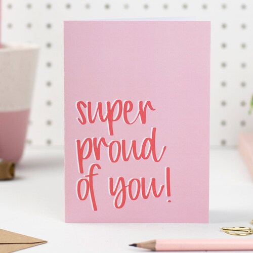 Super Proud of You Card Congratulations Card Well Done Card - Etsy
