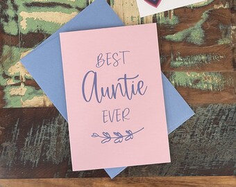 Happy Mother's Day Auntie Card: Best Auntie Ever, Birthday