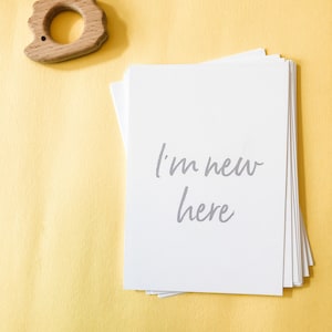 Cartes jalons bébé gris clair Jalons bébé non sexistes Photos mensuelles pour bébé Accessoires photo mensuels Cartes jalons bébé cadeau baby shower