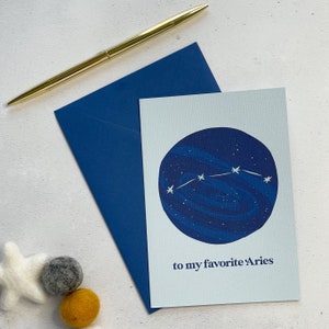 Carte d'anniversaire astrologie Bélier Carte astrologie Bélier Carte horoscope Carte d'anniversaire constellation Carte d'anniversaire zodiaque Carte d'anniversaire mars avril