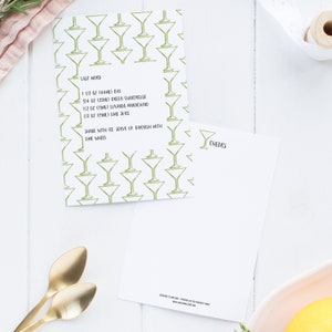 Cocktail Card Last Word Ricetta Cocktail Regalo Collega Addio al Celibato Regalo Nuovo Proprietario di Casa Ricetta Regalo Barista Biglietto 21° Compleanno