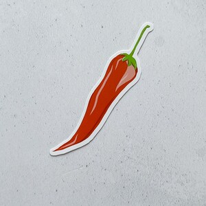 Chili Pepper Sticker Vinyl Sticker Pepper Lover Gift Vinyl - Etsy
