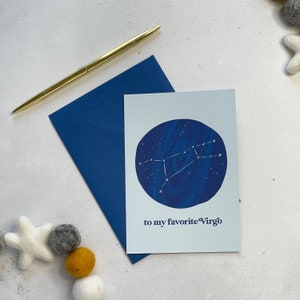 To My Favorite Jungfrau Astrologie Geburtstagskarte Jungfrau Karte Horoskop Karte Konstellations Karte Sternzeichen Geburtstag August September Geburtstagskarte