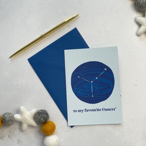 To My Favorite Krebs Astrologie Geburtstagskarte Krebs Karte Horoskop Karte Konstellations Karte Sternzeichen Geburtstagskarte Juni Geburtstagskarte