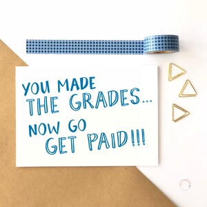 Abschluss Karte Lustige Graduierung Karte Lustige bestanden Karte College Graduate Karte für grad Abschluss Geschenk High School Lustige Graduierung erhalten einen Job