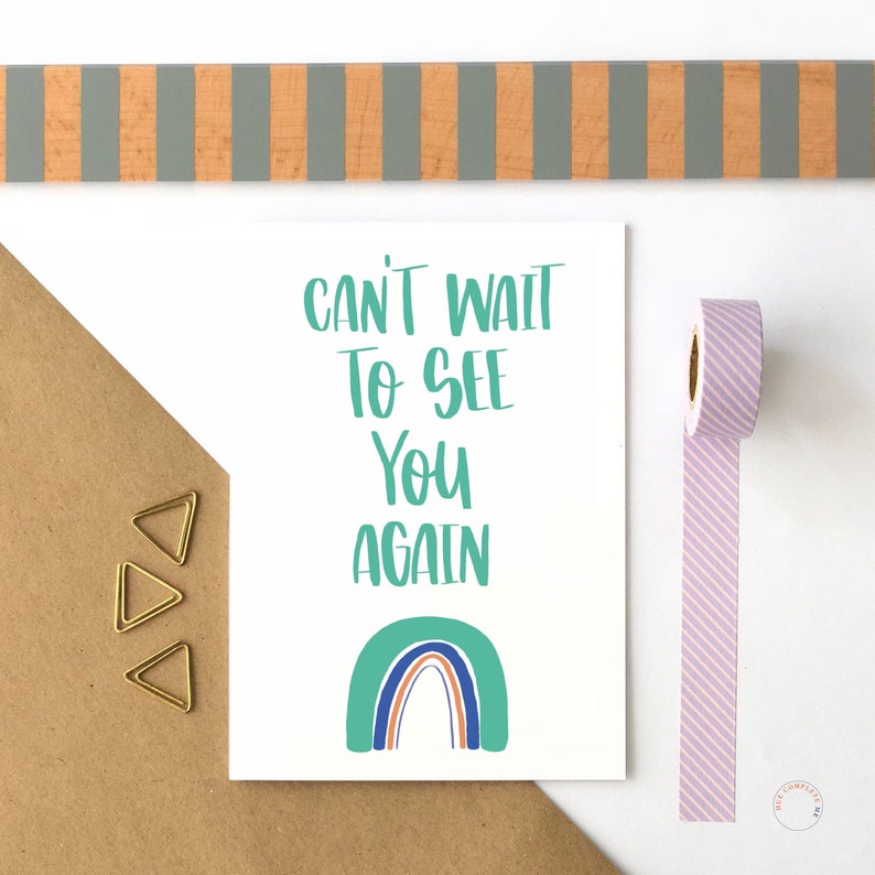 Can't Wait to See You Again Card - Thinking of You, Self Isolation - Etsy