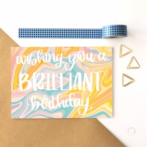 Deseándote un cumpleaños brillante, tarjeta de cumpleaños, tarjeta de cumpleaños divertida, tarjeta de cumpleaños para una hermana, tarjeta de cumpleaños para una amiga, tarjeta de cumpleaños para una mejor amiga