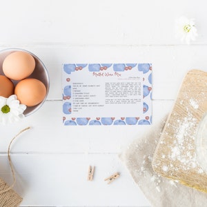 Mulled Wine Mix Recipe Card Mulled Wine Recipe Wine Recipe Postcard ...