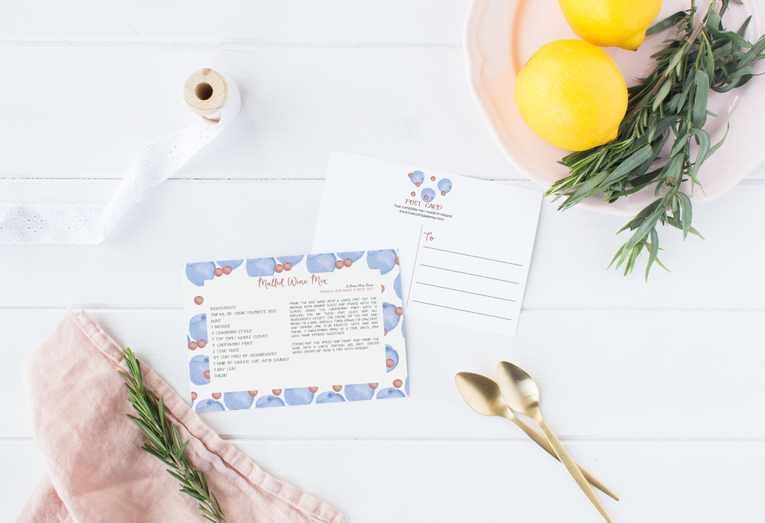 Mulled Wine Mix Recipe Card Mulled Wine Recipe Wine Recipe - Etsy