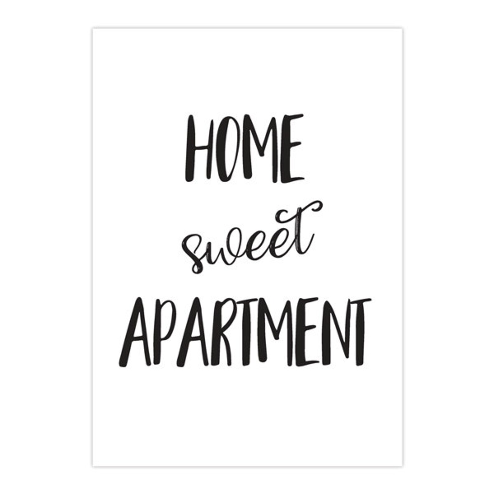 Home Sweet Apartment Apartment Wall Art Apartment Decor Etsy