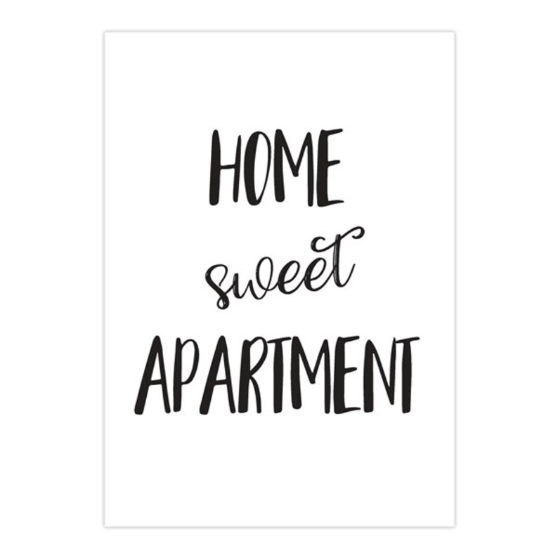 Home Sweet Apartment Apartment Wall Art Apartment Decor Apartment Art Print New Apartment Gift Apartment Wall Decor First Apartment Gift