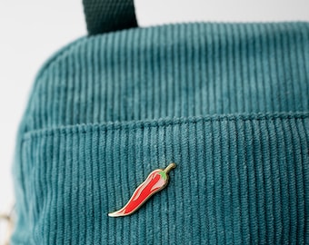 Red Chili Pepper Enamel Pin - Foodie Gift