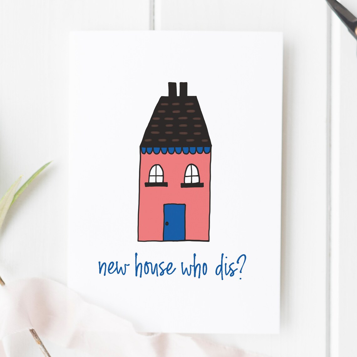New House Who Dis New Home Card New House Card Moving Card Etsy